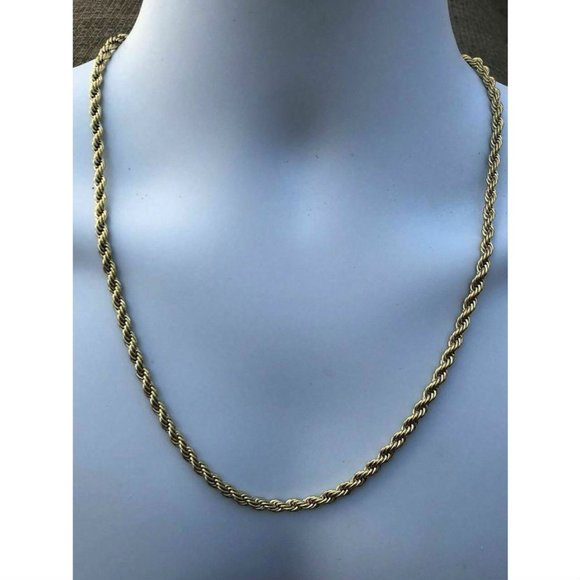 Harlembling 14k Gold Steel Thick 5mm Rope Chain - Picture 2 of 11